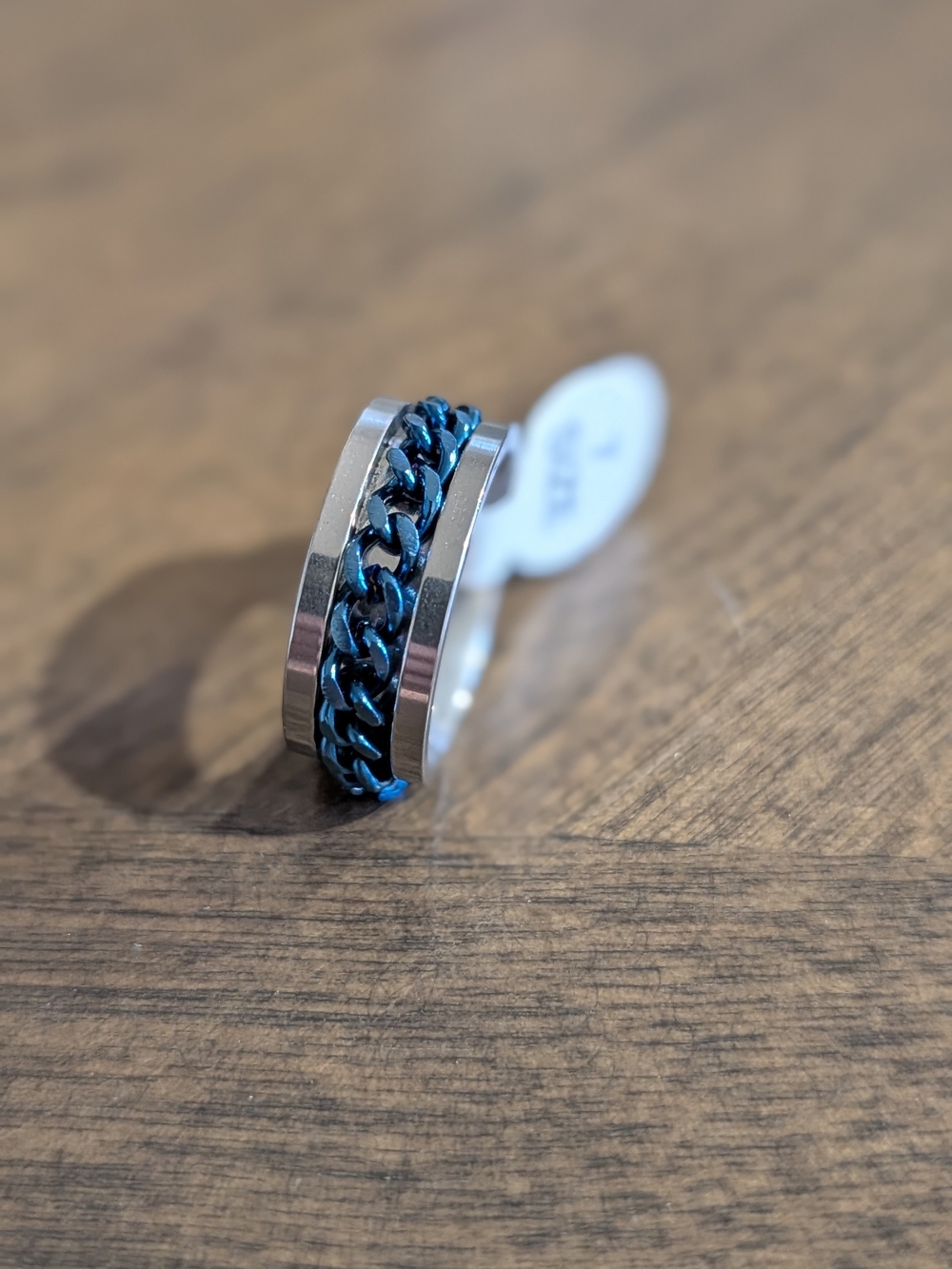 FREE Men‘s Steel Titanium Rotation Ring